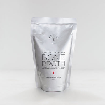 Broth & Co Australian Grass Fed Beef Bone Broth 500ML (Best Before 01/12/21) - GoodMates Fine Food