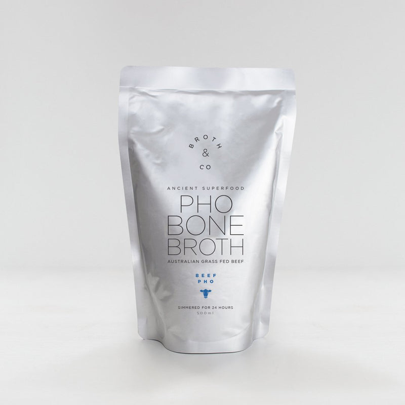Broth & Co Australian Grass Fed Beef Pho Bone Broth 500ML (Best Before 01/12/21) - GoodMates Fine Food