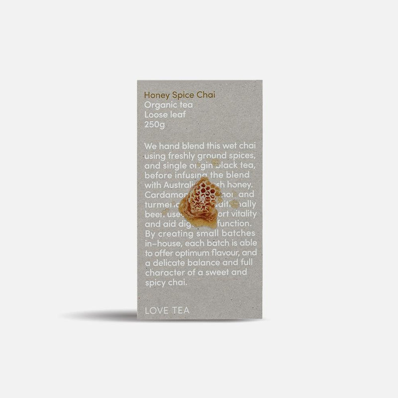 Love Tea Honey Spice Chai Loose Leaf 250g - GoodMates Fine Food