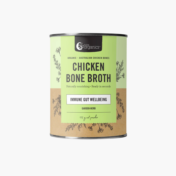 Nutra Organics Chicken Bone Broth Powder - Garden Herb (125g) - GoodMates Fine Food