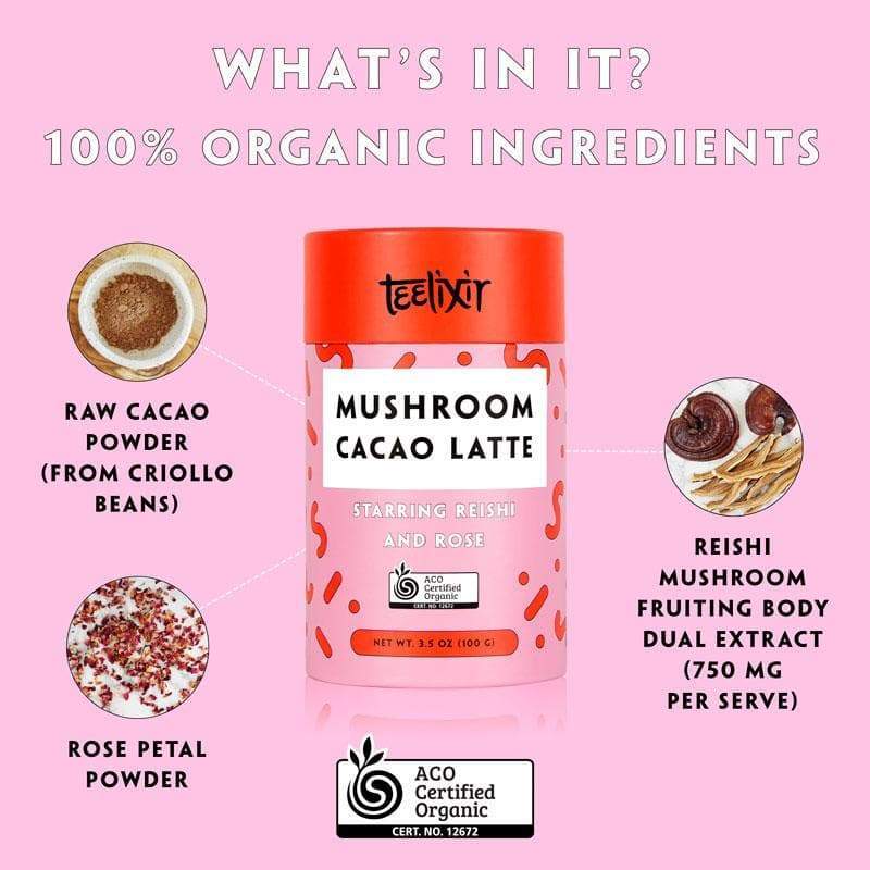 Teelixir Mushroom Cacao Latte - GoodMates Fine Food
