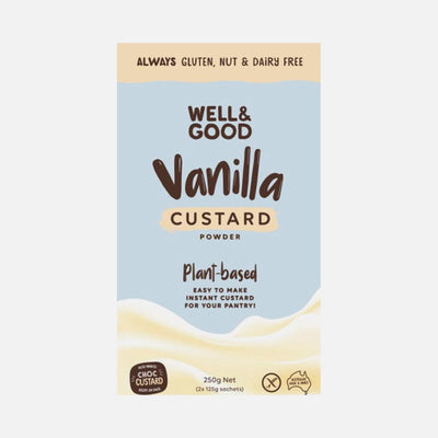 Well & Good Plant Based Vanilla Custard Powder 250g - GoodMates Fine Food