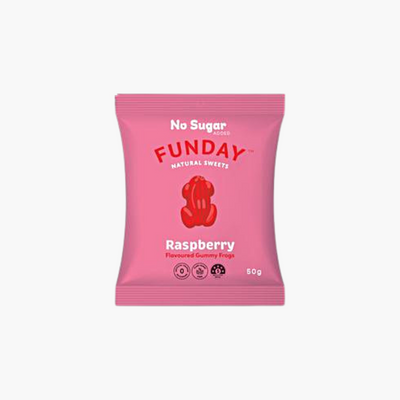 Funday Raspberry Flavoured Gummy Frogs - GoodMates Fine Food