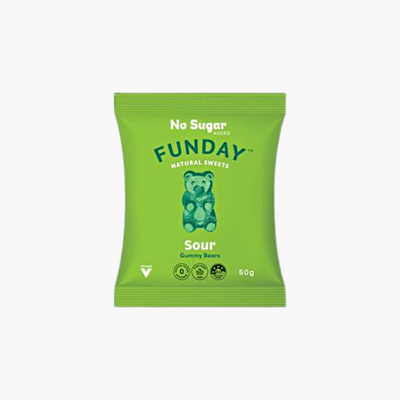 Funday Sour Vegan Gummy Bears - GoodMates Fine Food